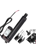 12V 4 Inch Linear Actuator With Beefy 330 Pounds Push Pull, 10 Millimeters Per Second, Waterproof IP54 Heavy Duty Electric Actuator, brackets, switch