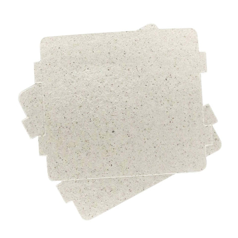 2 Pack Dope Microwave Waveguide Cover Mica Slice Replacement For Ovens, super thick, durable mica sheets on white background