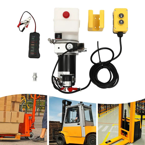 Heavy Duty Electric Hydraulic Pump With Remote Control Rock Solid 1.5 Liter DC 12V Power Unit For Dump Trailers And Truck Beds Built Dang Tough And Always Ready To Roll