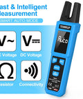Digital Clamp Meter With U Shaped Jaw For AC And DC Current And Voltage Auto Range 4000 Counts Large Backlit LCD shown with mode options