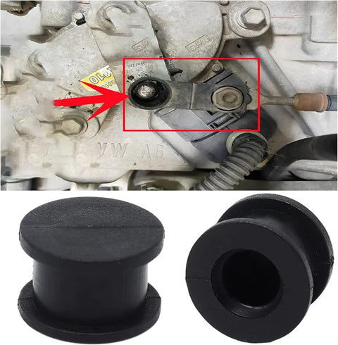 Image showing 2PCS Automatic Transmission Shift Cable Bushing Repair Kit allowing easy installation on VW/Audi/Porsche models.
