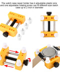 Watch Battery Replacement Toolkit With 9 Piece Essential Set Including Case Opener, Back Remover, Holder, Precision Screwdrivers