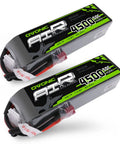 Two 4S 14.8V 4500mAh 50C LiPo Battery Packs With Dean-Style T Plugs for RC Cars Trucks Truggies Planes UAV Drones FPV