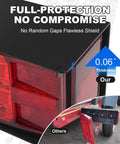NeaLia boat trailer light kit with submersible red LED taillights, IP68, license plate bracket, installed on trailer