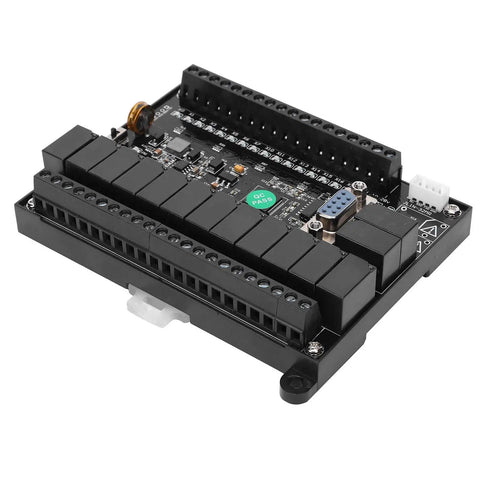 Pro Grade PLC Control Board With Programmable Logic And Delay Relay Module Analog Output For FX1N Series Compatible Industrial Automation Controller Built For Tough Environments Y0 10K Pulse High Speed Input C235 C251 Anti Interference Design DC 10 28V front view