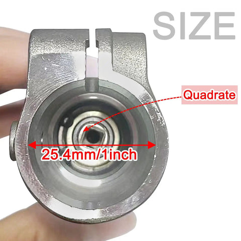 Gear Head Gear Case Replacement For Homelite Ryobi Trimmers, 25.4mm diameter, internal view with quadrate shaft