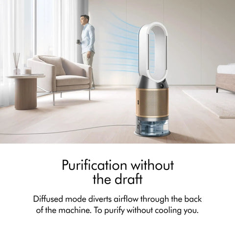 All In One Air Purifier Humidifier And Cooler For Home With De NoX Filtration And HEPA H13 99.97 Percent Capture in living room
