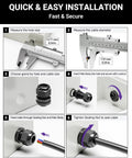 Installation instructions for Ten Pack Nylon Cable Glands One Quarter Inch NPT Waterproof IP68 Cord Connectors PA66