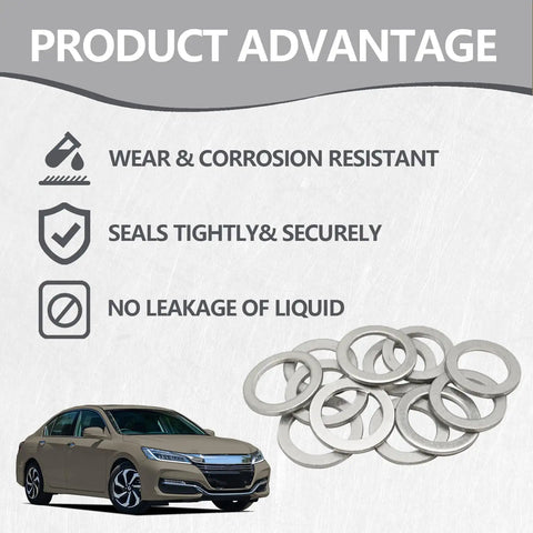 Six Piece Transmission Fluid And Six Piece Rear Differential Oil Drain Plug Washer Gasket Seal Kit with 20mm and 18mm replacements.