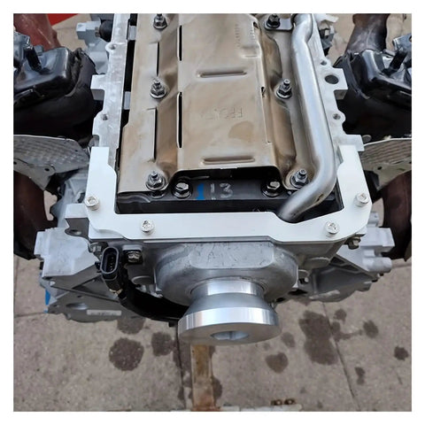 Heavy Duty Billet Alignment Tool For LS1 LS2 LS3 LS6 4.8 5.3 5.7 6.0 Engines Perfect Front And Rear Cover Oil Pan Fix With Precision Gear And Smooth Fit installed on LS engine block