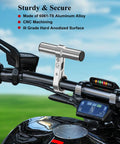 Aluminum Alloy Handlebar Extender For Bike And Motorcycle, 4 Inch Extension, CNC Machined 6061-T6 With Hard Anodized Finish