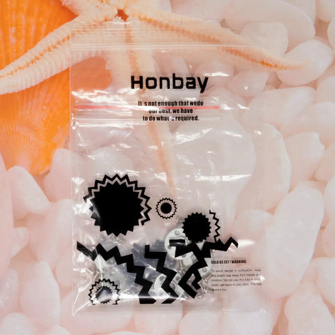 Honbay 6pcs aluminum servo arms horn set, 25T standard servo discs with screws in a clear plastic bag