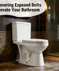 Premium Ceramic Toilet Bolt Covers With A Super Cute Cat Design To Crush Rust And Dampness While Keeping Your Bathroom Hardware Vibing Immaculately All Season Long in a stylish bathroom setting.