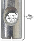 Bulk Pack Of 12 M6 Cross Dowels Barrel Nuts With P1.0 Threads, 20mm Length And 10mm Diameter, Center Hole, Zinc Plated Steel
