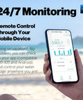 FlowSmart 0.75 Inch Smart Home Water Meter With Leak Detection And Real Time Usage Alerts No Hassle Hub Included For Easy Remote Monitoring And Detailed Water Consumption Reports on a smartphone app