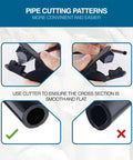 Correct and incorrect pipe cutting for 1/4 Inch Air Line Tubing Nylon PA12 Hose 32.8Ft DOT Approved For Truck Trailer Industrial Use.