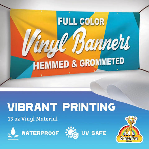 Totally Customizable Personalized Vinyl Banners For Any Occasion Create Your Own Signs For Business Promotions Parties