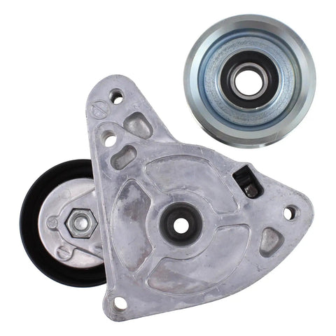 Must-Have Roneeson Serpentine Belt Idler Pulley Kit That Fits Your 2012 To 2014 Honda CRV Perfectly And Keeps Your Engine Running Smooth On Any Road Trip. Metal pulleys on white background