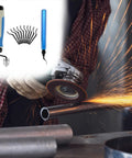Pro Grade Hand Deburring Tool Kit With 10 Rotary Blades And Countersink Blade for metalworking, showing handle and blades