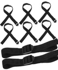 Eight Piece Lawn Aerator Shoes With Heavy Duty Straps And Spikes For Garden And Patio, nylon straps, adjustable fit view
