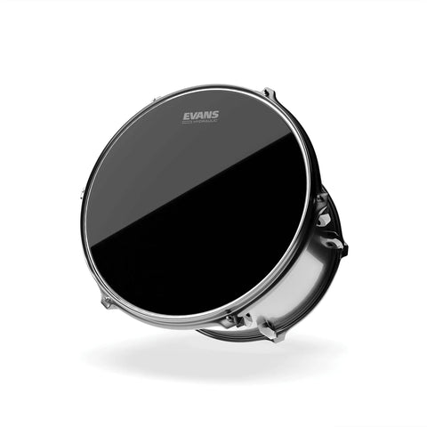 Hydraulic Two Ply 10 Inch Tom Drum Head With Oil Layer For Fat Short Rock N Roll Tone And Suppressed Overtones Black Finish For Studio And Live Drumming