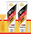 All In One Drywall Patch Repair Kit With Scraper For Quick Hole Dent And Scratch Fix On Walls Plaster And Wood Surfaces Easy Step By Step White Spackle, includes two 100g tubes, scraper, and nozzle.