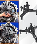 Pro Grade Dry Dual Clutch Transmission Removal And Installation Tool Kit For Ford Focus Fiesta Transit Connect 2019 And B MAX DPS6 Compatible Heavy Duty DIY Friendly Professional Alignment Tools steel clutch tool set in use