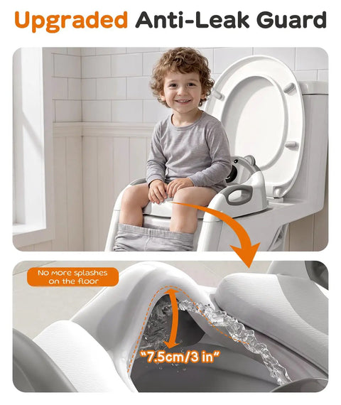Kickstart Potty Training Smooth With This 2 In 1 Toddler Potty Seat And Step Stool Offering Eight Height Tweaks Rock Solid Grip Handrails Easy Home Setup