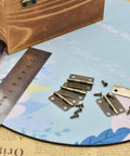 Antique Bronze Mini Hinges 25x19mm 50 Pack With 200 Matching Screws For Wooden Jewelry Boxes Cabinets And Decorative Projects