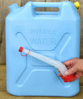 Gas And Water Can Long Angled Spill Free Spout Nozzle With Vent Replacement Kit And Filter Screen Flame Arrestor Chrome Vents