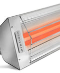 Close-up of WD-4024 39 Inch Stainless Steel Dual Element Electric Heater Fixture 4000 Watt 240 Volt Indoor Outdoor UL Listed Energy Efficient
