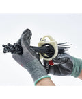 Hands in gloves holding Two Pack Zip Tie Organizer Holders with Twenty 8 Inch Black Cable Ties for indoor and outdoor use
