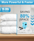 Electric Vacuum Pump For Travel Storage Bags Compress Clothes And Bedding Effortless One Button Operation Portable Air Pump with packed bedding.