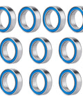 RC Ball Bearings 10 Pack Durable Bearing Steel With Double Rubber Seals 10x15x4mm for RC Cars and Drones