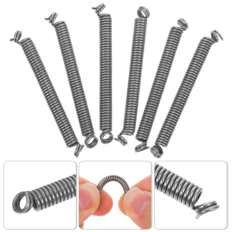 Top Notch 6 Pcs Sewroro Washing Machine Door Boot Seal Spring Clamp Replacement Kit, six silver metal springs for front load washer repair