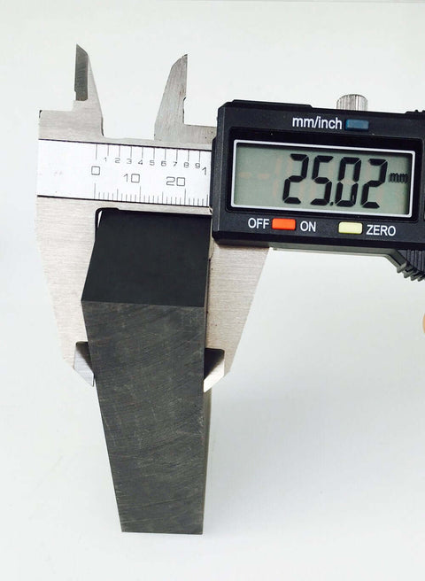 High Purity Graphite Ingot Block For EDM And Milling Surface, 100mm X 50mm X 25mm, 99.9% Purity measured with calipers