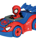 It's Spidey Time Slot Car Race Track Set With Spidey And Spin Cars Battery Powered Beginner Toy For Kids 3 And Up car on track