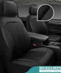 GOGA Mat Oxford Cloth Waterproof Front Seat Covers For Most Cars, SUVs And Trucks Universal Fit shown installed