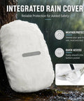 Ultra Lightweight Hydration Backpack For Women With 1.5L BPA Free Water Bladder No Bounce Fit Reflective Straps Rain Cover shown