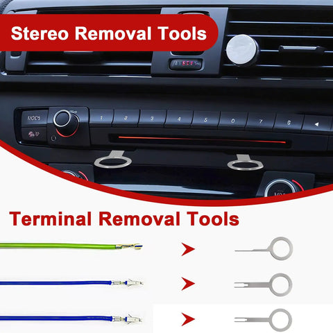Trim Removal Tool Set With Pick And Clip Remover, stereo tools and terminal removal tools for auto interior use