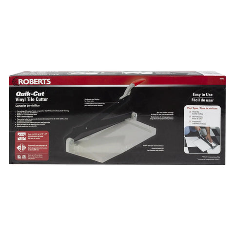 Packaging of Quik Cut Vct Vinyl Tile Cutter 12 Inch For Precise 12x12 Tile Cuts With Hardened Steel Blades Die Cast Aluminum Base