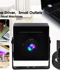 5 Megapixel USB Camera Workhorse With 3.6mm Fixed Lens For Machine Vision And Engraving, Aluminum Case, OV5640 Sensor