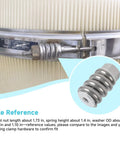 Spring Barrel Nut Assembly Rock Solid Replacement, stainless steel clamp kit, 1.73 in barrel nut, fits Pentair models.