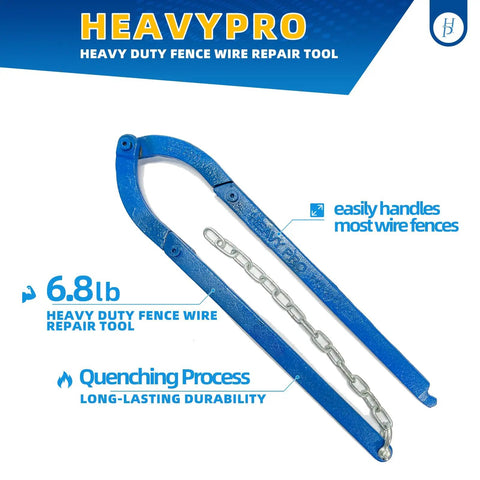 Heavy Duty Fence Wire Tightener Weighs 6.8 Lb For Quick Permanent Repairs Of Slack Electric Horse And Mesh Fence Wire