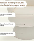 360 Degree Swivel Accent Chair In Soft Chenille Boucle Upholstery with high-density sponge cushion and stable metal base