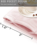 Close-up of pink velvet curtains rod pocket with measuring tape showing dimensions, part of Pink Velvet Curtains Set Of 2 Panels 52 By 84 Inches Rod Pocket Thermal Insulated Light Filtering Privacy Drapes For Bedroom And Living Room Soft Velvet Luxury For Cozy Privacy And Vibe.