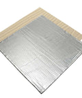 2 Pack Heated Bed Insulation Mats for 3D Printers 220x220x8mm Self Adhesive Foam Foil in silver with backing paper