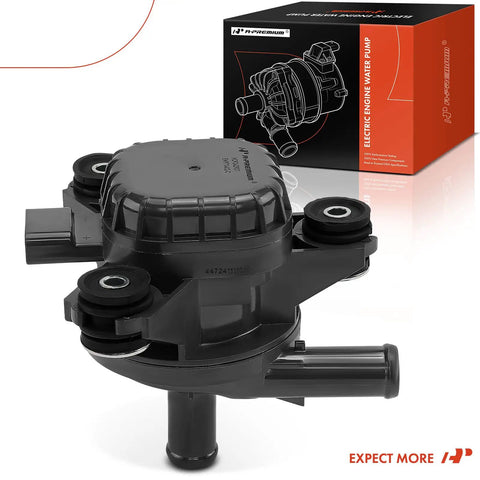 Universal Engine Electric Water Pump Compatible With Toyota Rav4 2016 2018 And Lexus Nx300h 2015 2021 showing plastic housing and metal impeller.