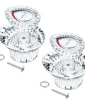 Two Pack Shower Handle Replacement Kit For Chateau Single Handle Tub And Shower Faucets Compatible With 1225 Cartridge Includes Screws Easy Diy Repair For Worn Out Shower Handles shown with chrome finish knobs and screws