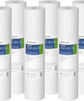 Big Blue 20 Inch Whole House Sediment Filter Cartridge Replacement Pro Grade 1 Micron Dual Gradient Density Spun Polypropylene 20 X 4.5 Inch Pack Of 6 For Dirt Sand Silt And Particulates